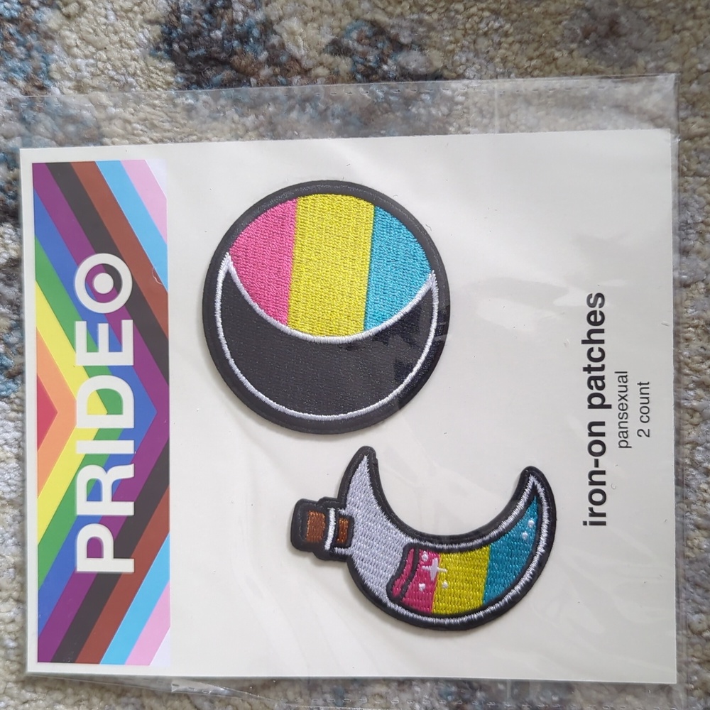 Pride patches Pansexual moon potion bottle New set